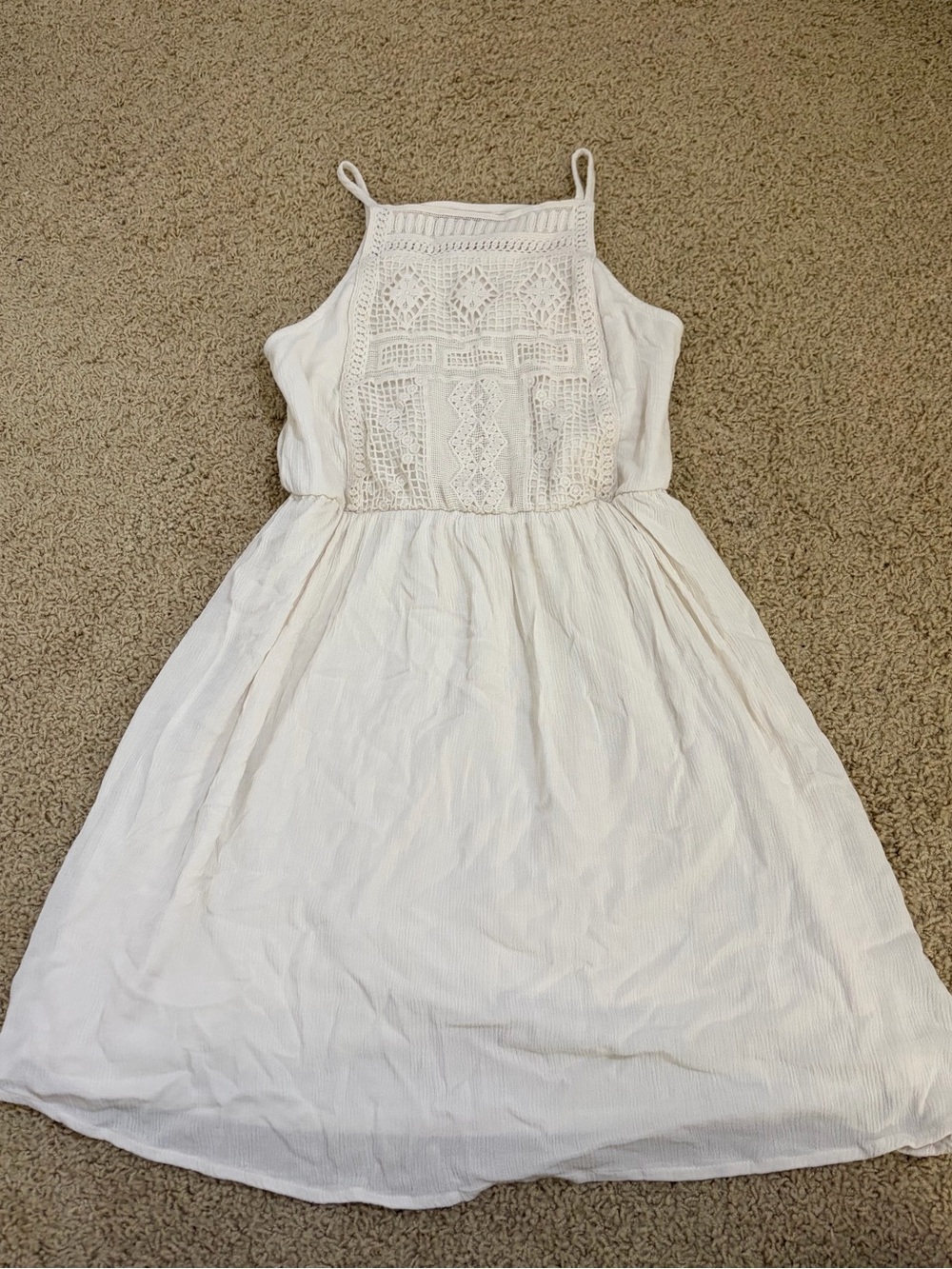 Mossimo Supply Co. White/Cream Babydoll Dress